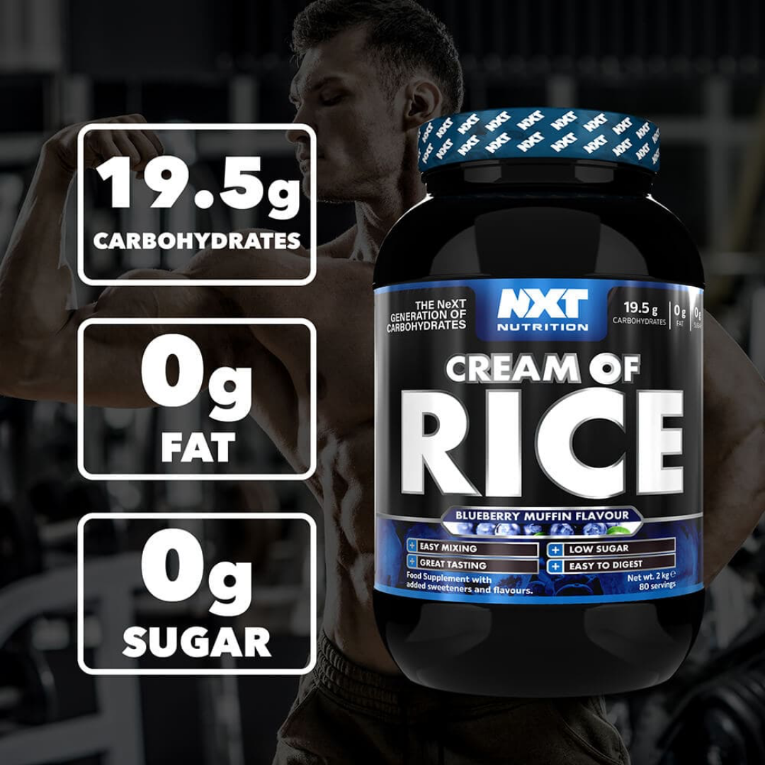NXT Nutrition Cream of Rice 2kg Blueberry Muffin