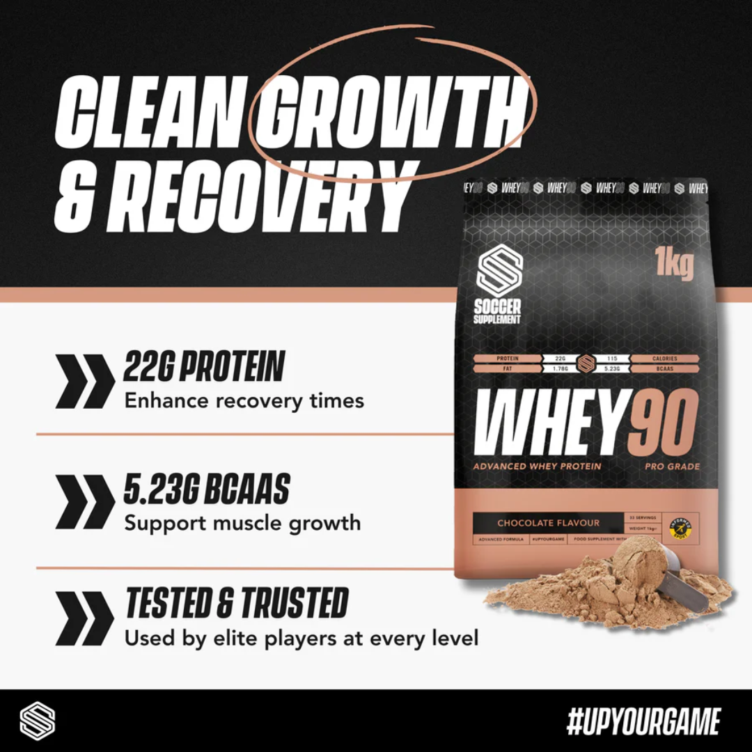 Soccer Supplement Whey90 1kg Chocolate