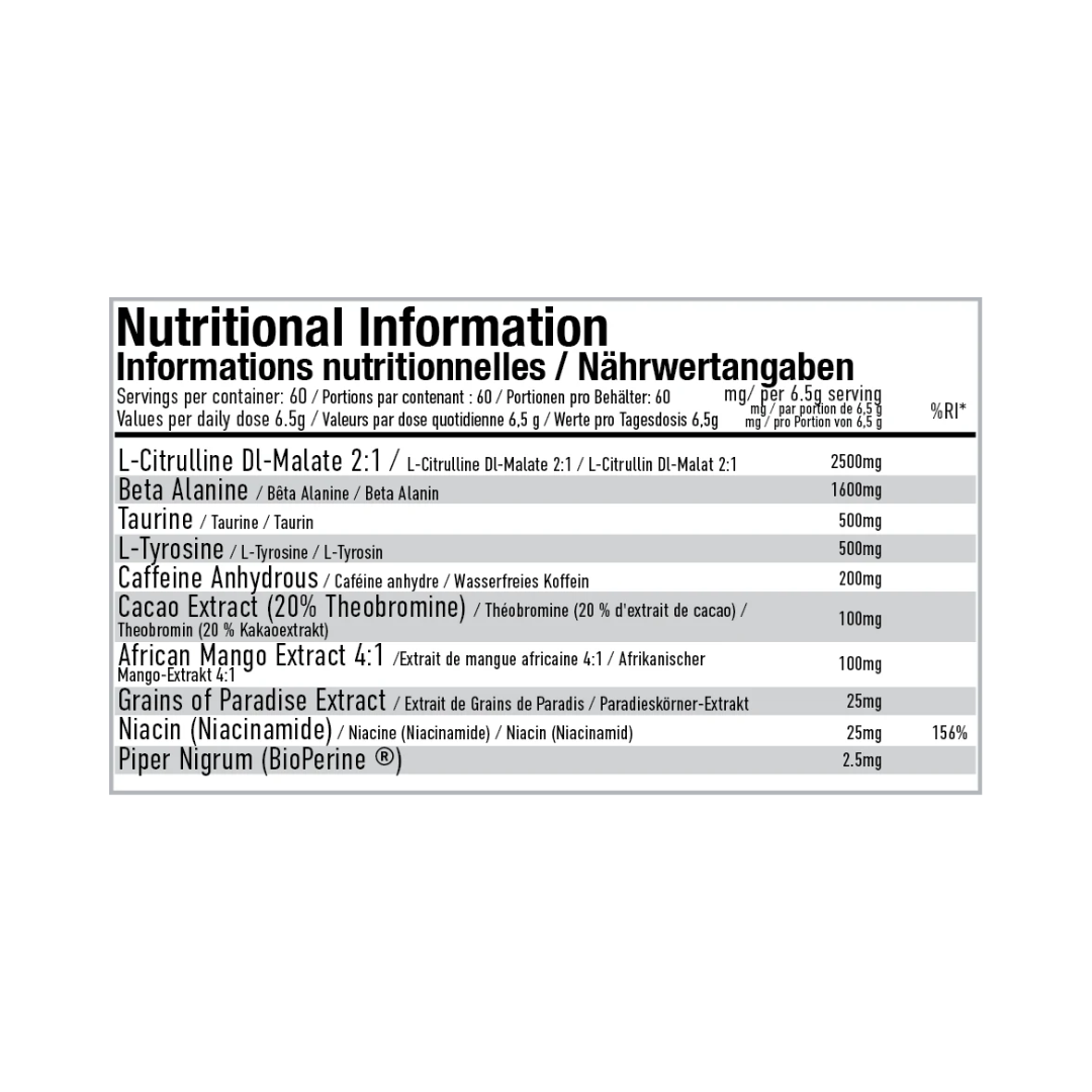 Per4m Energy Pre Workout 390g Blackberry