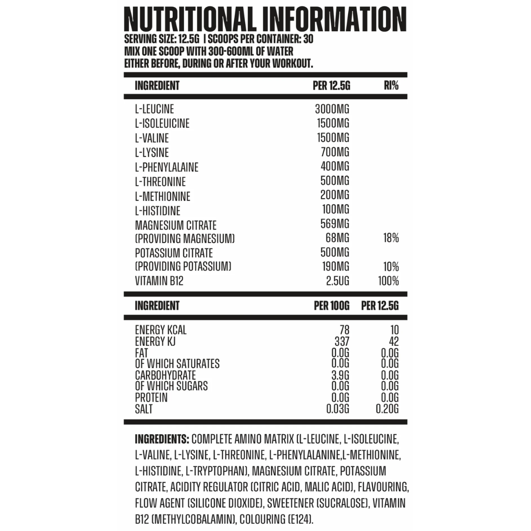 Complete Strength Amino Acid 250g Tropical Crush