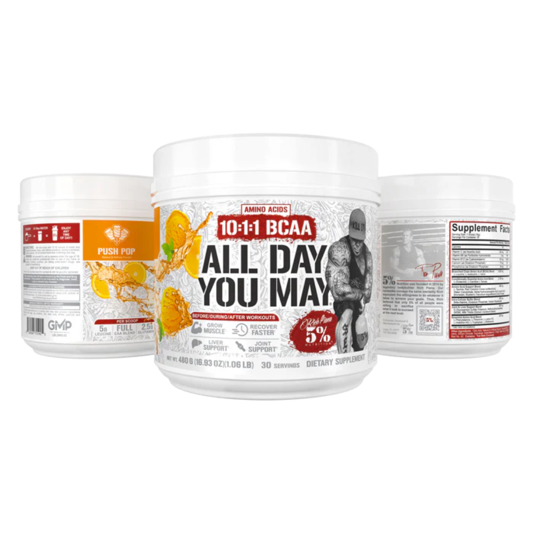 Rich Piana 5% Nutrition All Day You May Legendary Series 465g Push Pop