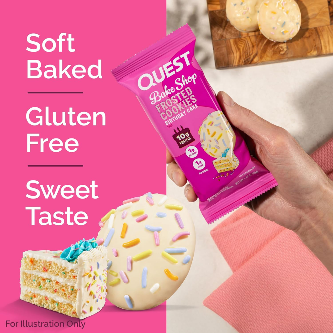 Quest Nutrition Frosted Cookies 8x25g Birthday Cake