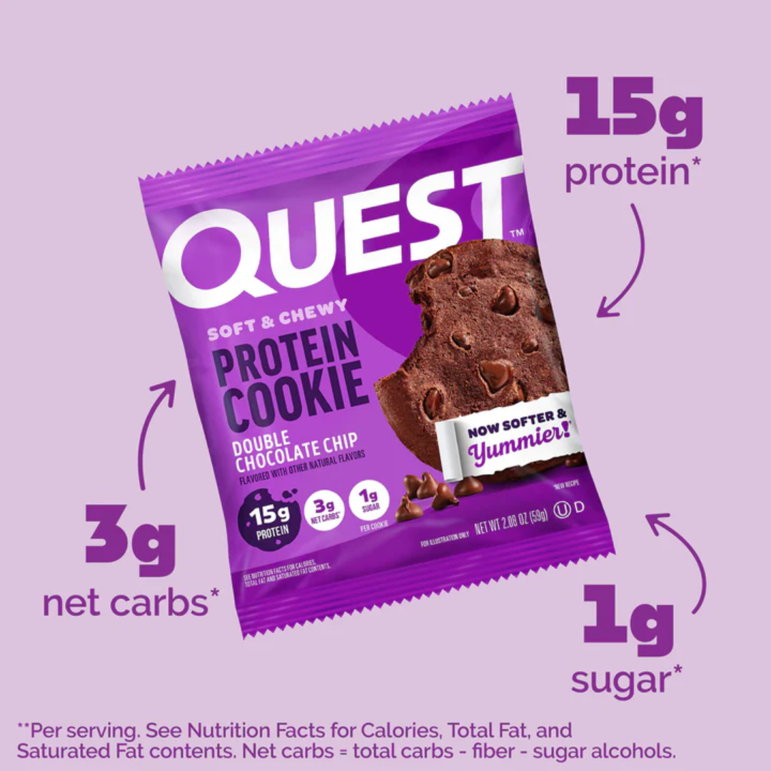 Quest Nutrition Cookie 12x59g Double Chocolate Chip