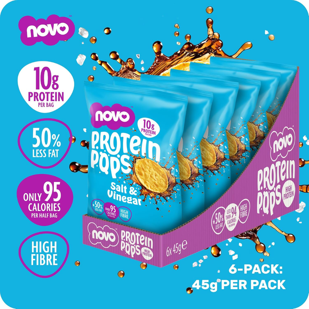 Novo Nutrition Novo Protein Pops 6x45g Salt and Vinegar