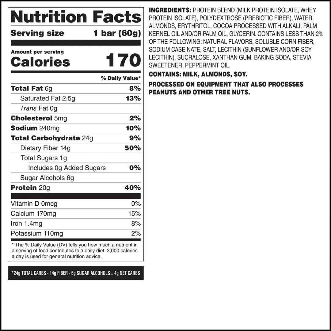 Quest Nutrition Bar 12x60g Mint Chocolate Chunk