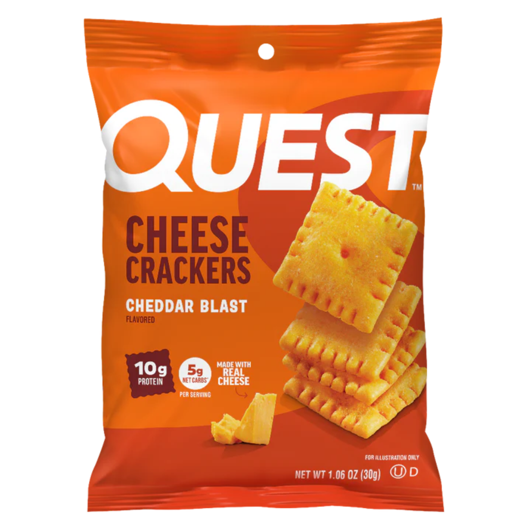 Quest Nutrition Cheese Crackers 4x30g Cheddar Blast