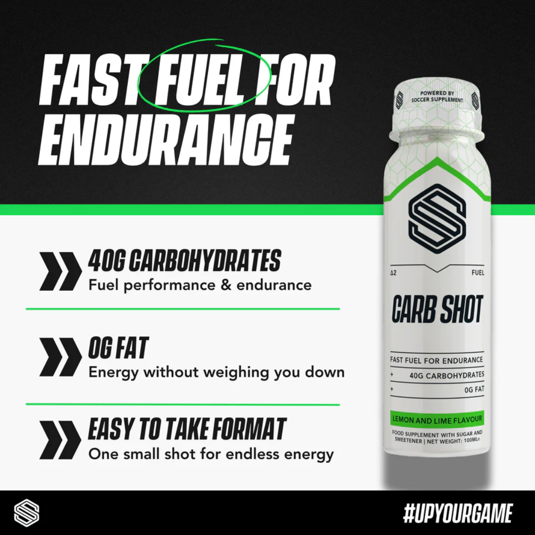 Soccer Supplement Carb Shot 12x100ml Lemon & Lime