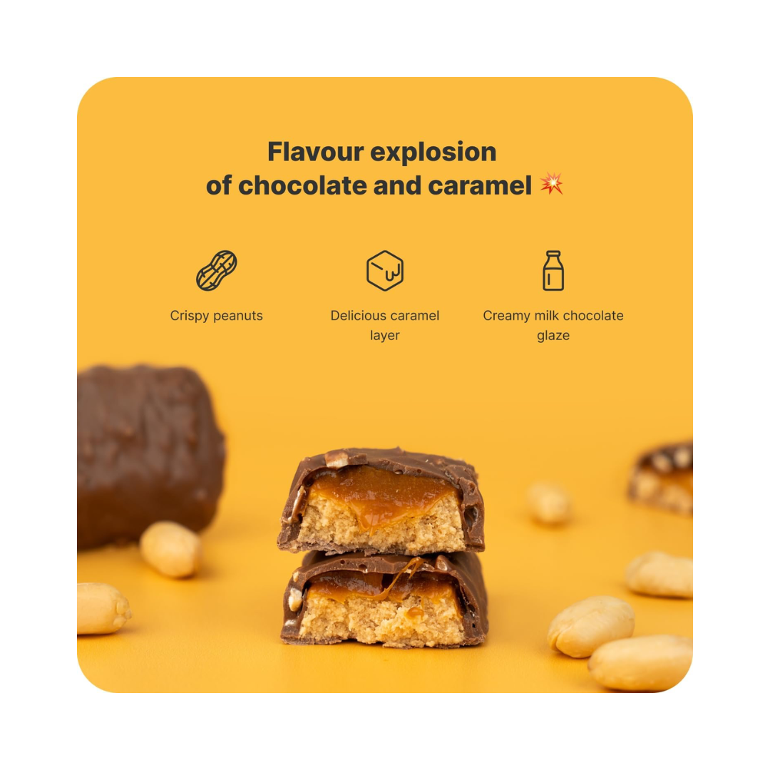 Vilgain Double Trouble Protein Bar 12x55g Salted Caramel Peanut