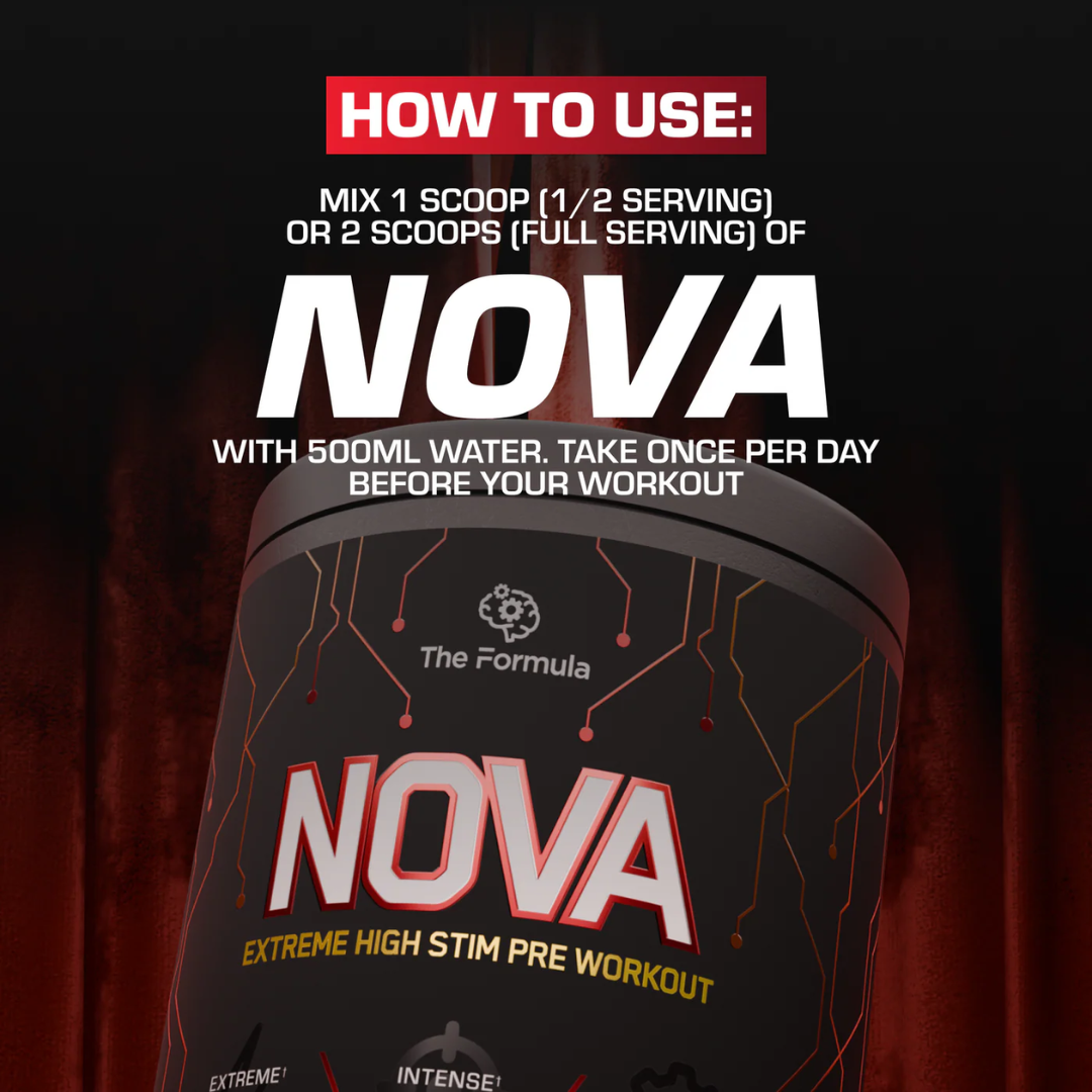 The Formula NOVA High-Stim Pre Workout 450g Sour Cherry