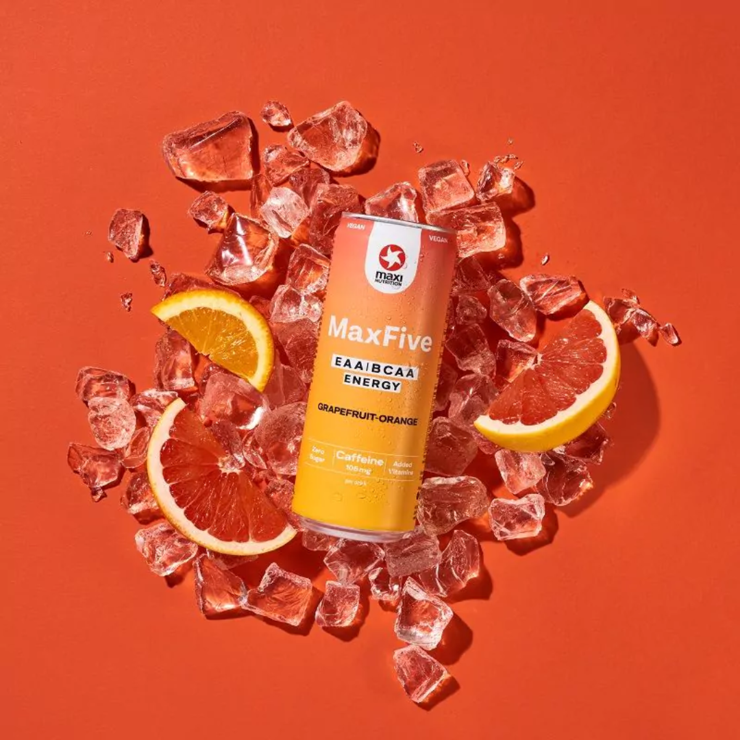 MaxiNutrition MaxFive Energy Drink 12x330ml Grapefruit Orange