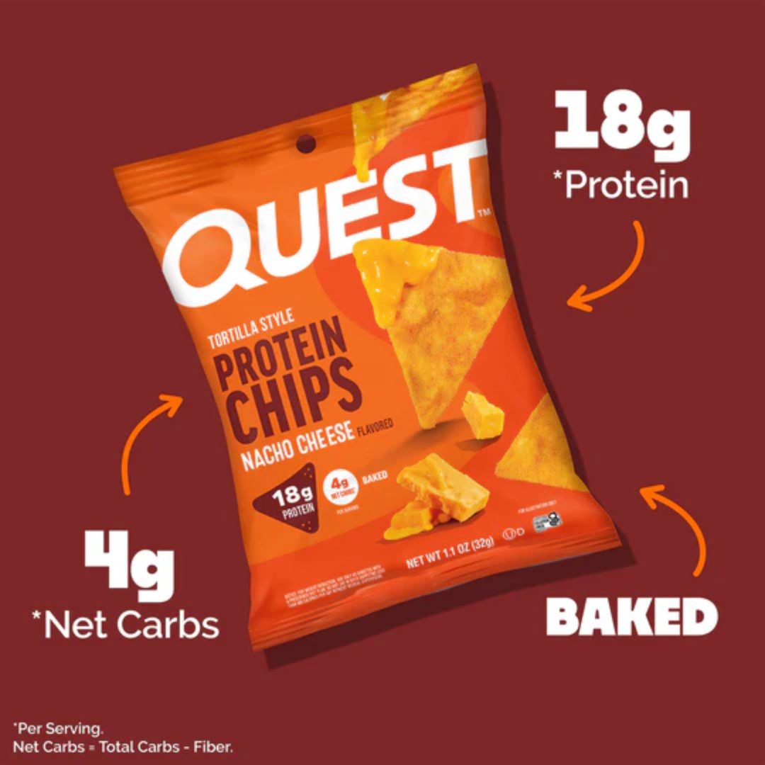 Quest Nutrition Protein Chips 8x32g Nacho
