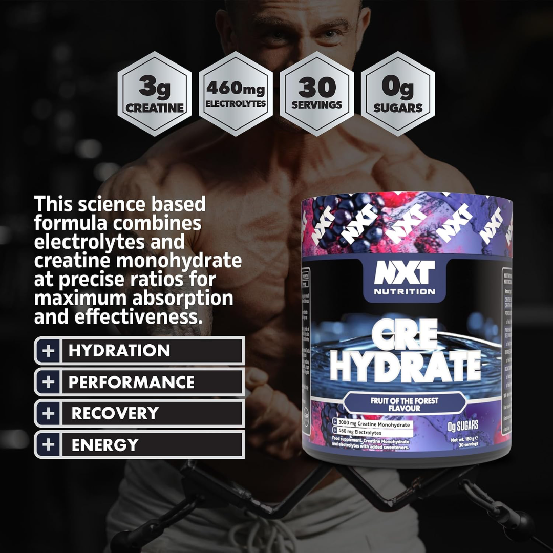 NXT Nutrition CRE Hydrate 180g Fruits of the Forest