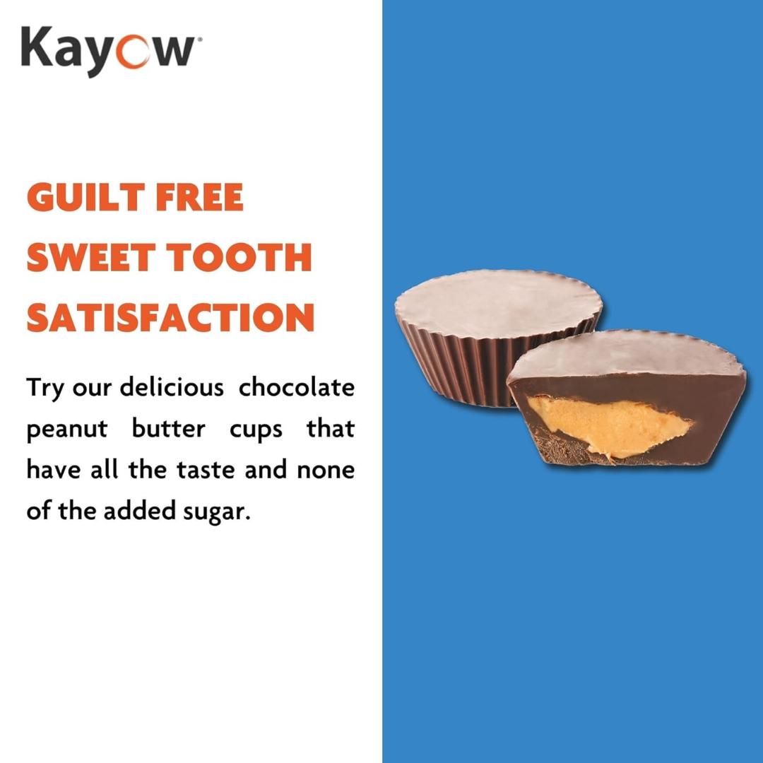 Kayow Nutrition Peanut Butter Cups 12x44g Milk Chocolate Cinnamon