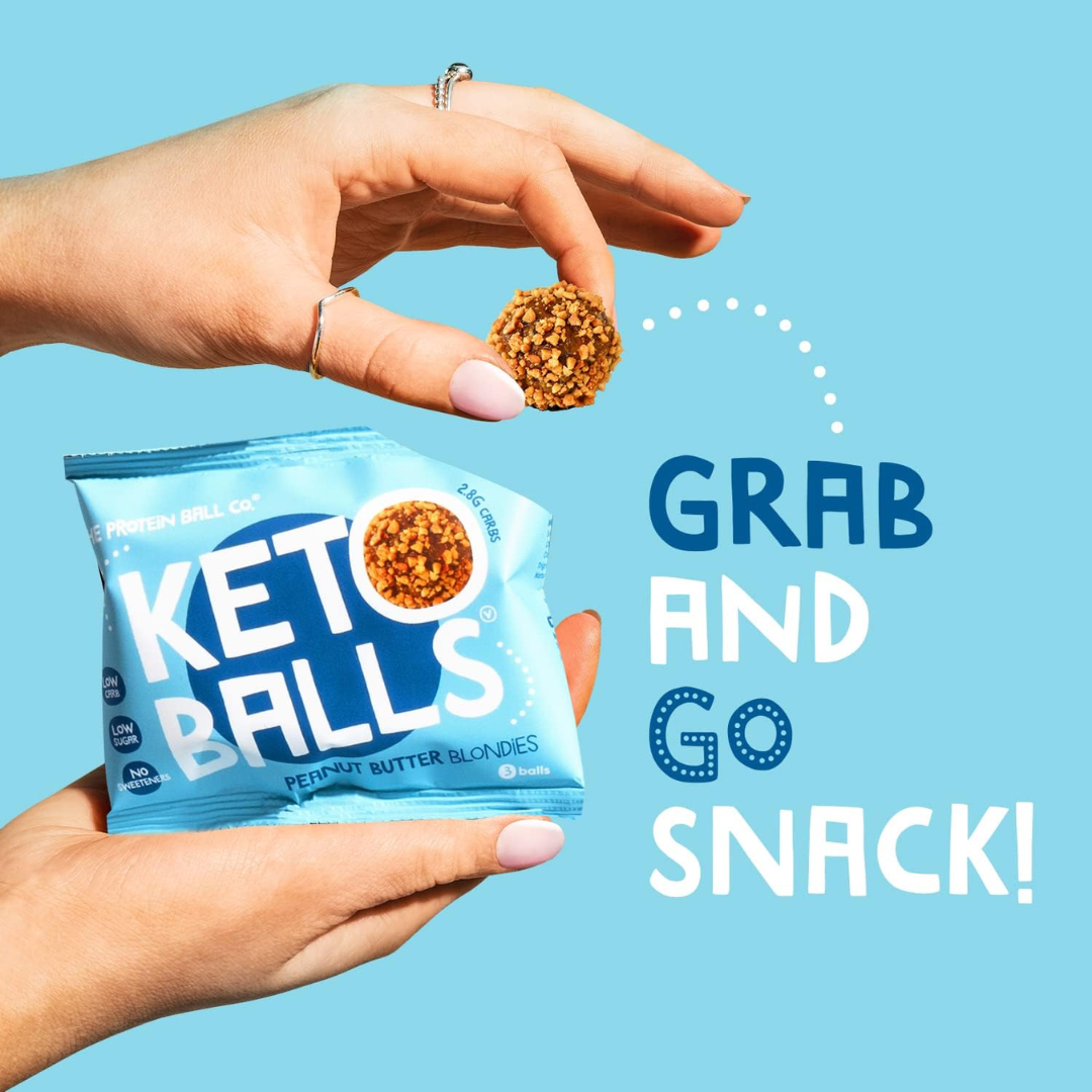 The Protein Ball Co Keto Ball Snack 20x25g Peanut Butter Blondies