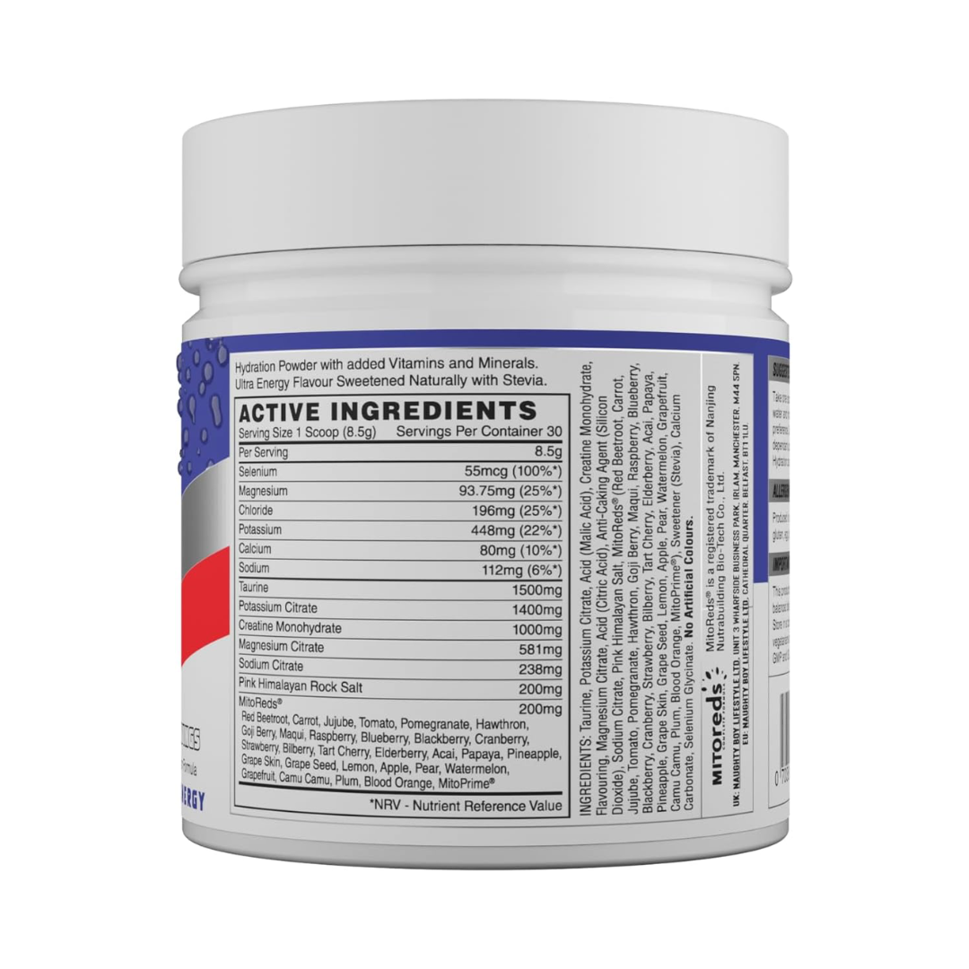 Naughty Boy Hydration 255g Ultra Energy