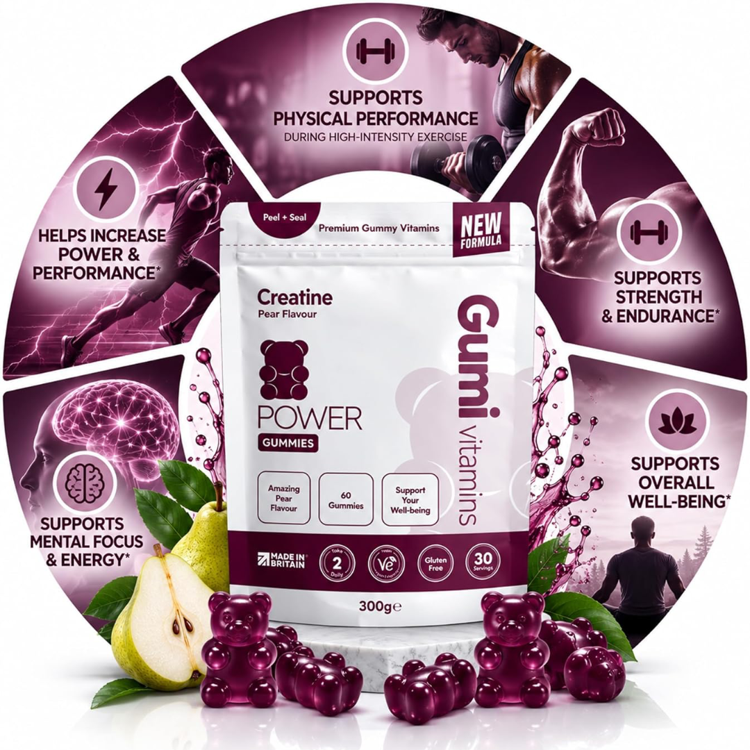 Gumi Vitamins POWER - Creatine Gummies 300g Pear