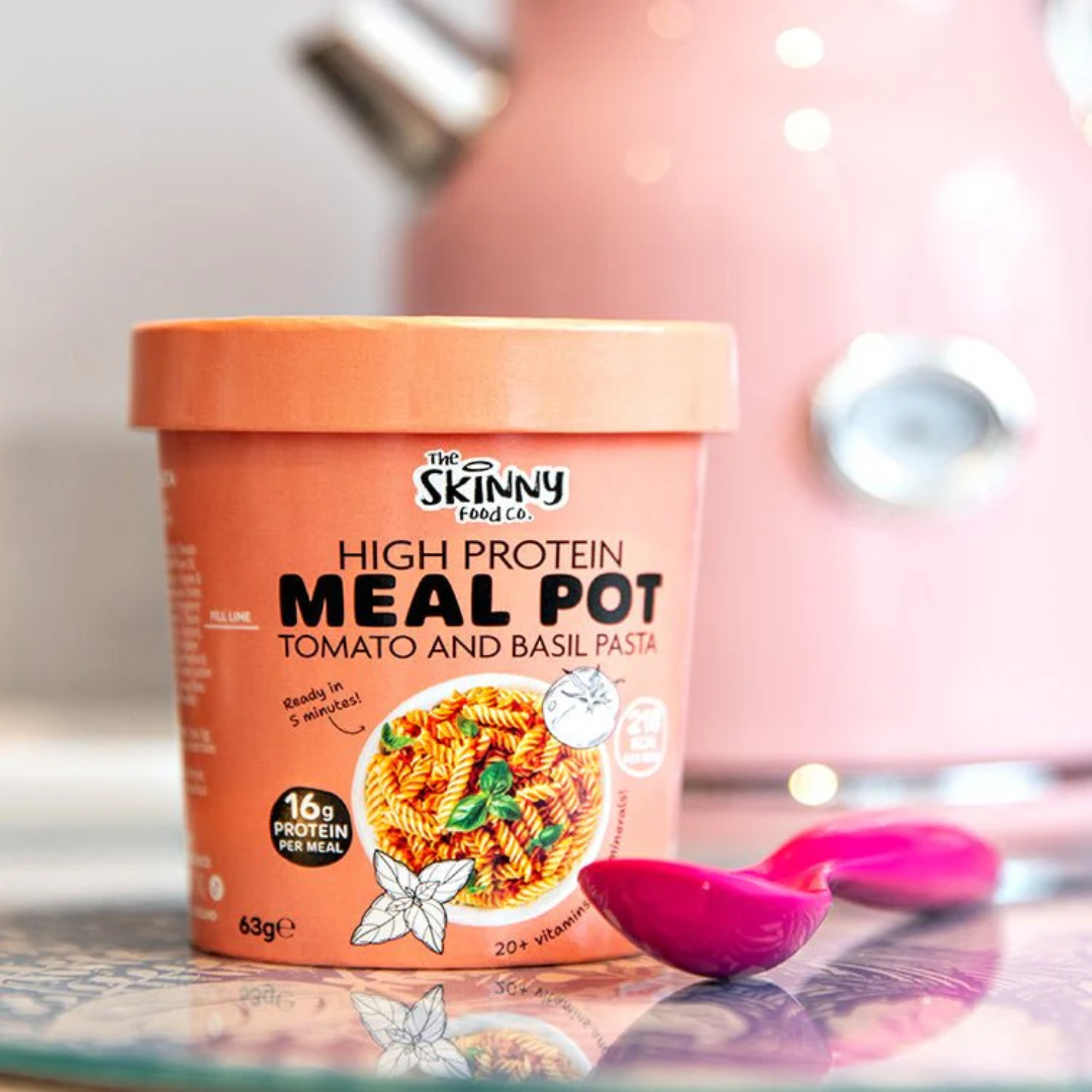 The Skinny Food Co High Protein Mealpots 12x62g Tomato & Basil