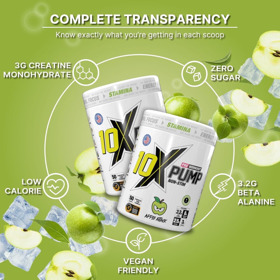 10X Athletic PUMP 600g Apple Attack