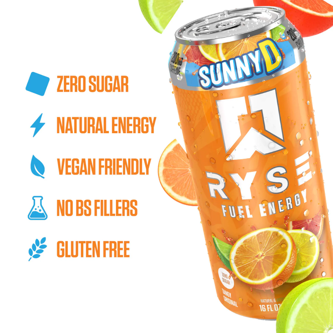RYSE Fuel Energy 12x473ml Sunny D Tangy Original