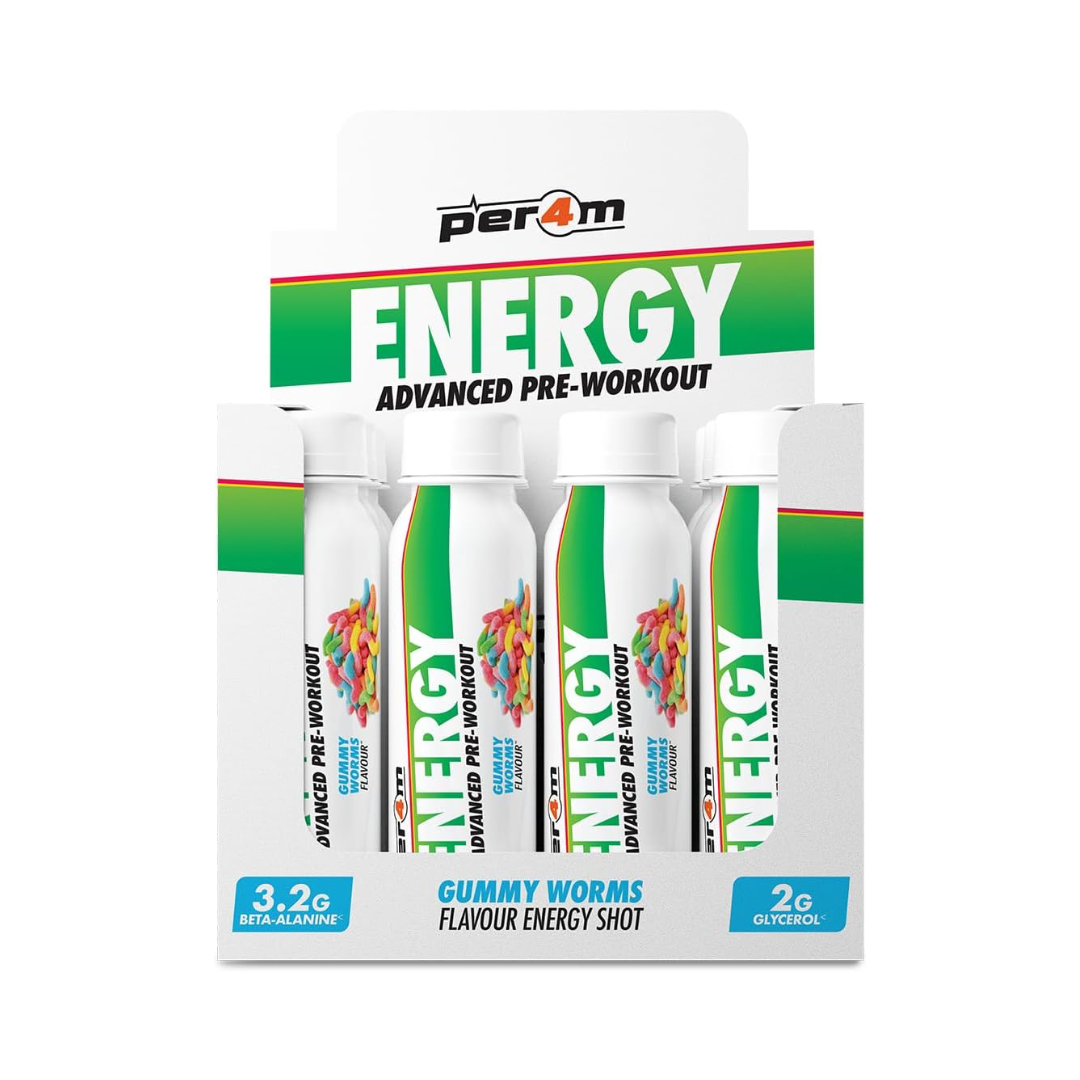 Per4m Energy Pre Workout Shot 12x100ml Gummy Worms