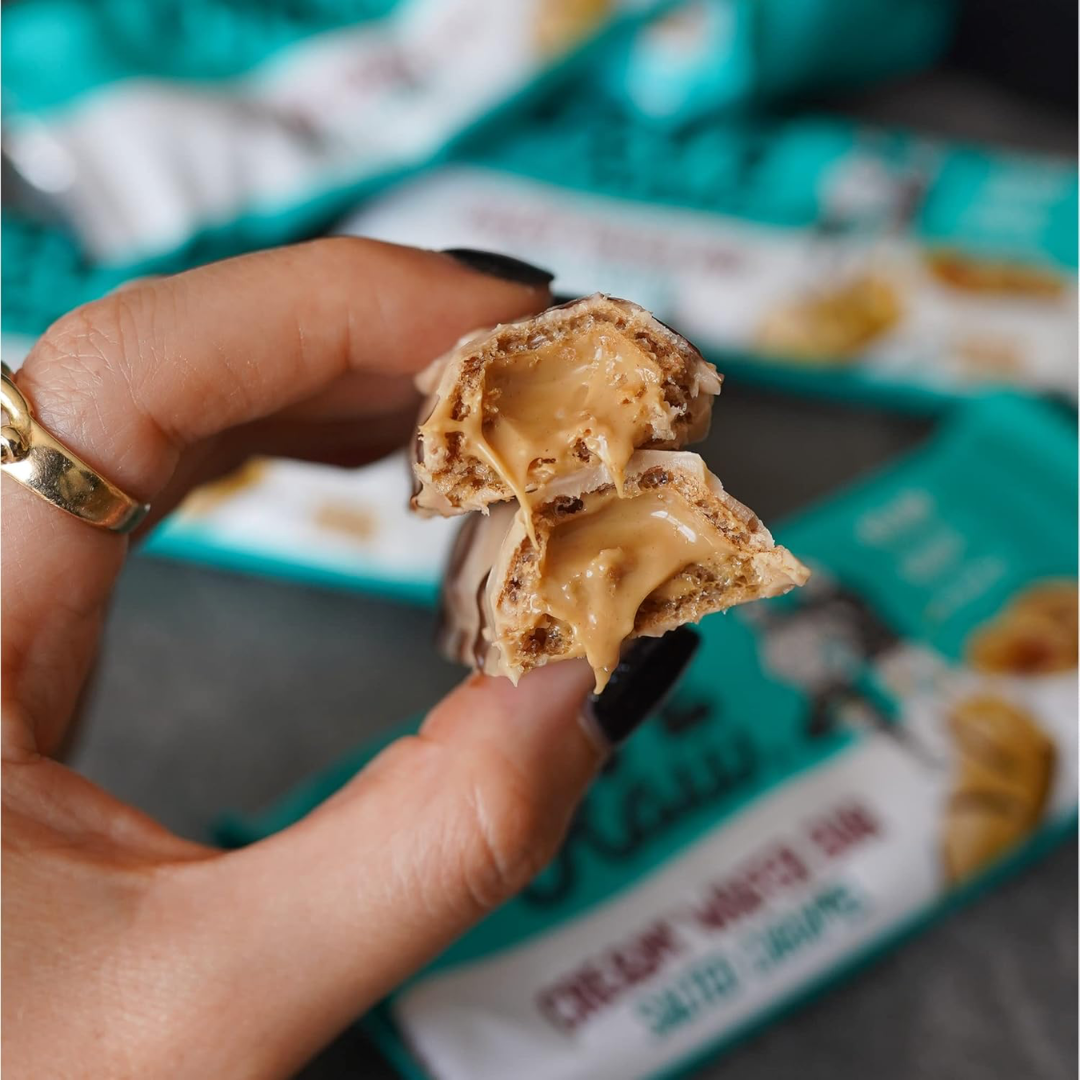 LoveRaw Vegan Cre&m Filled Wafer Bar 12x43g Salted Caramel
