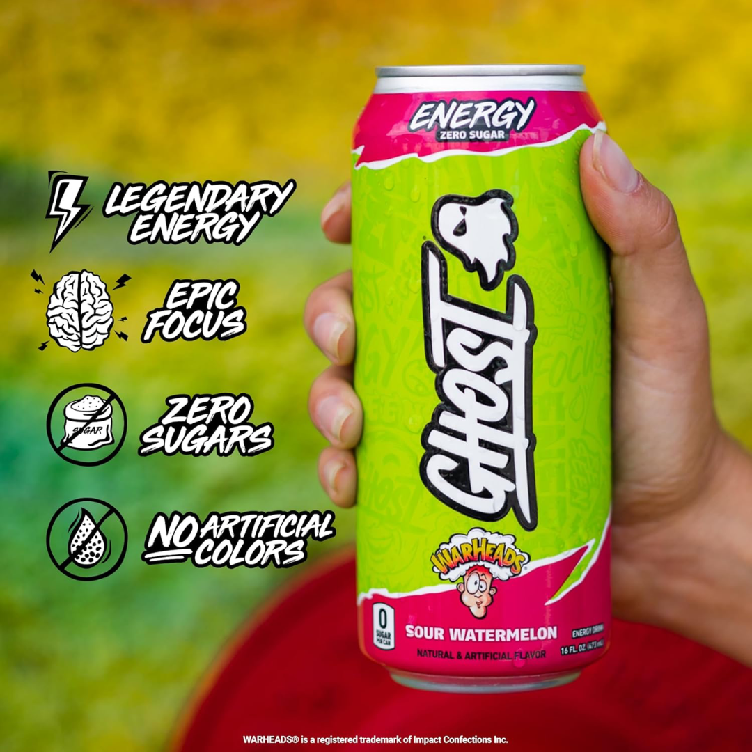Ghost Energy 12x500ml Warheads Sour Watermelon