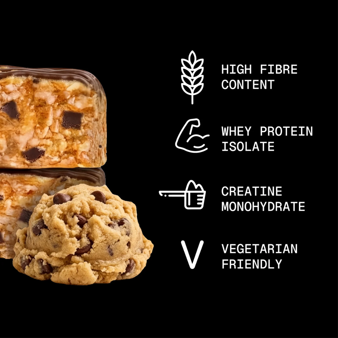 Sugar'd Out Protein + Creatine Oat Bar 12x68g Cookie Dough