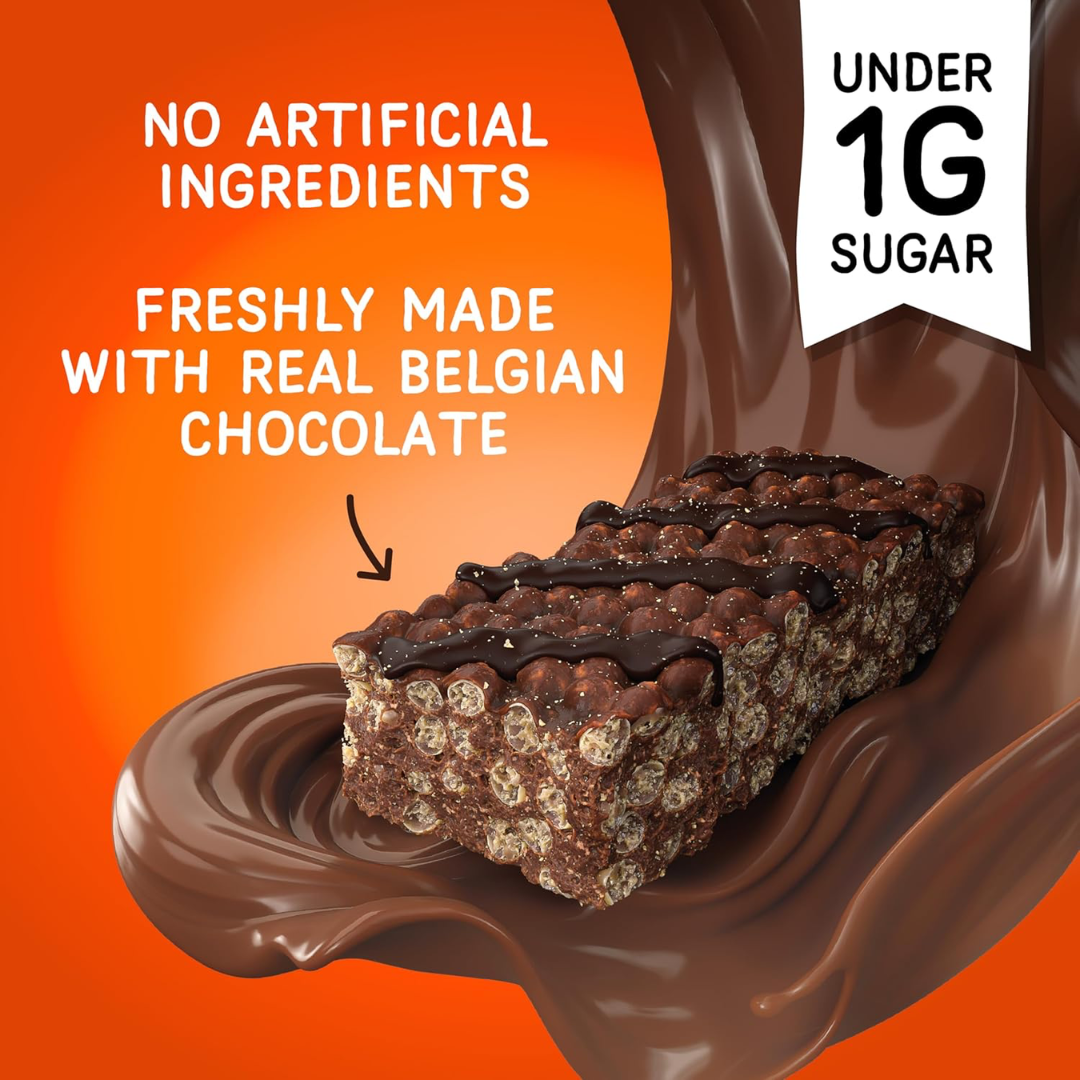Fitbakes Crunch Bar 12x19g Choc Orange