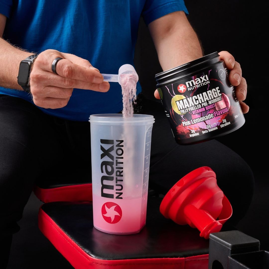 Maxi Nutrition Max Charge Vitamin Boosted Pre-Workout 300g Pink Lemonade