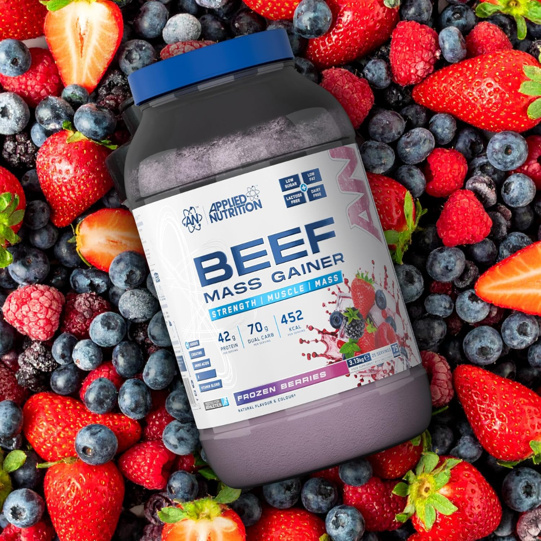 Applied Nutrition Beef Mass Gainer 3.13kg Blackcurrant Millions