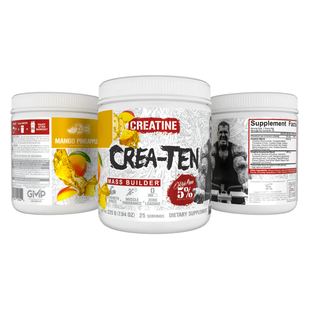 Rich Piana 5% Nutrition CREA-TEN Legendary Series 225g Mango Pineapple