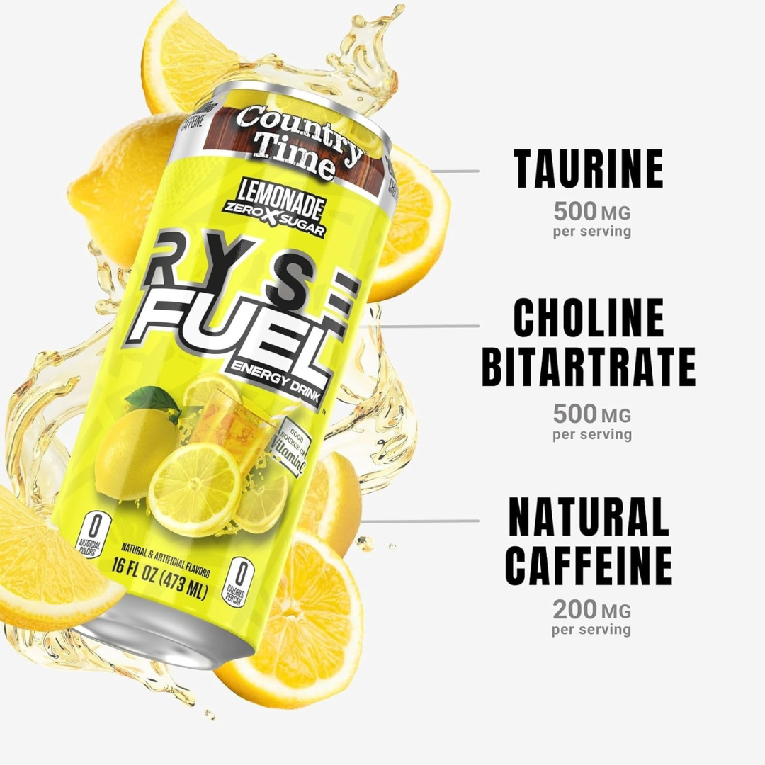 RYSE Fuel Energy 12x473ml Country Time Lemonade