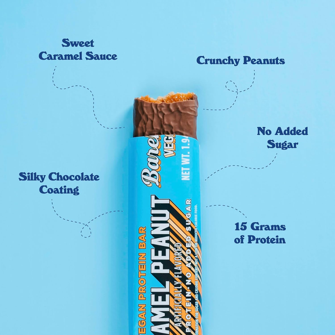 Barebells Vegan Protein Bar 12x55g Caramel Peanut