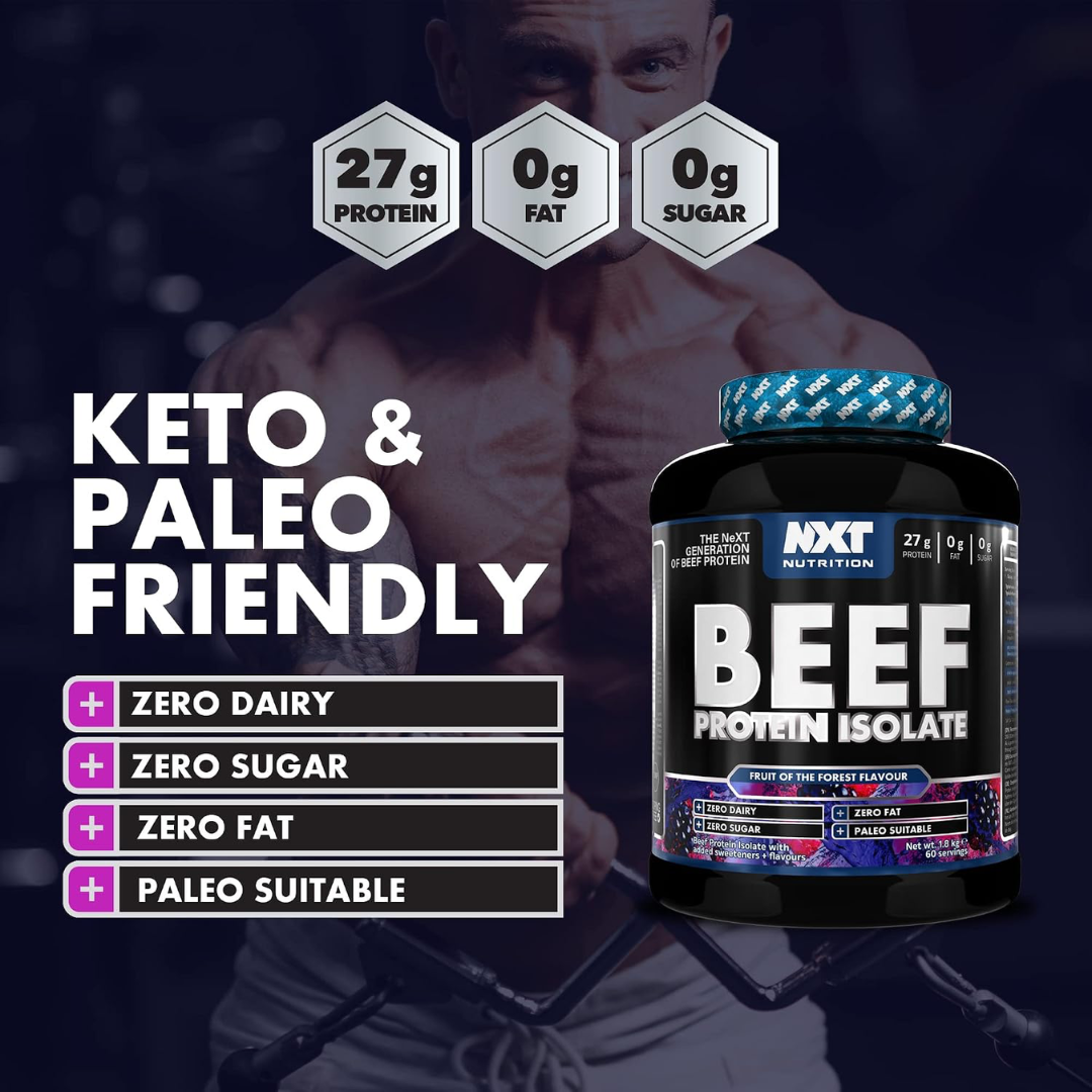 NXT Nutrition Beef Protein Isolate 1.8kg Fruits of the Forest