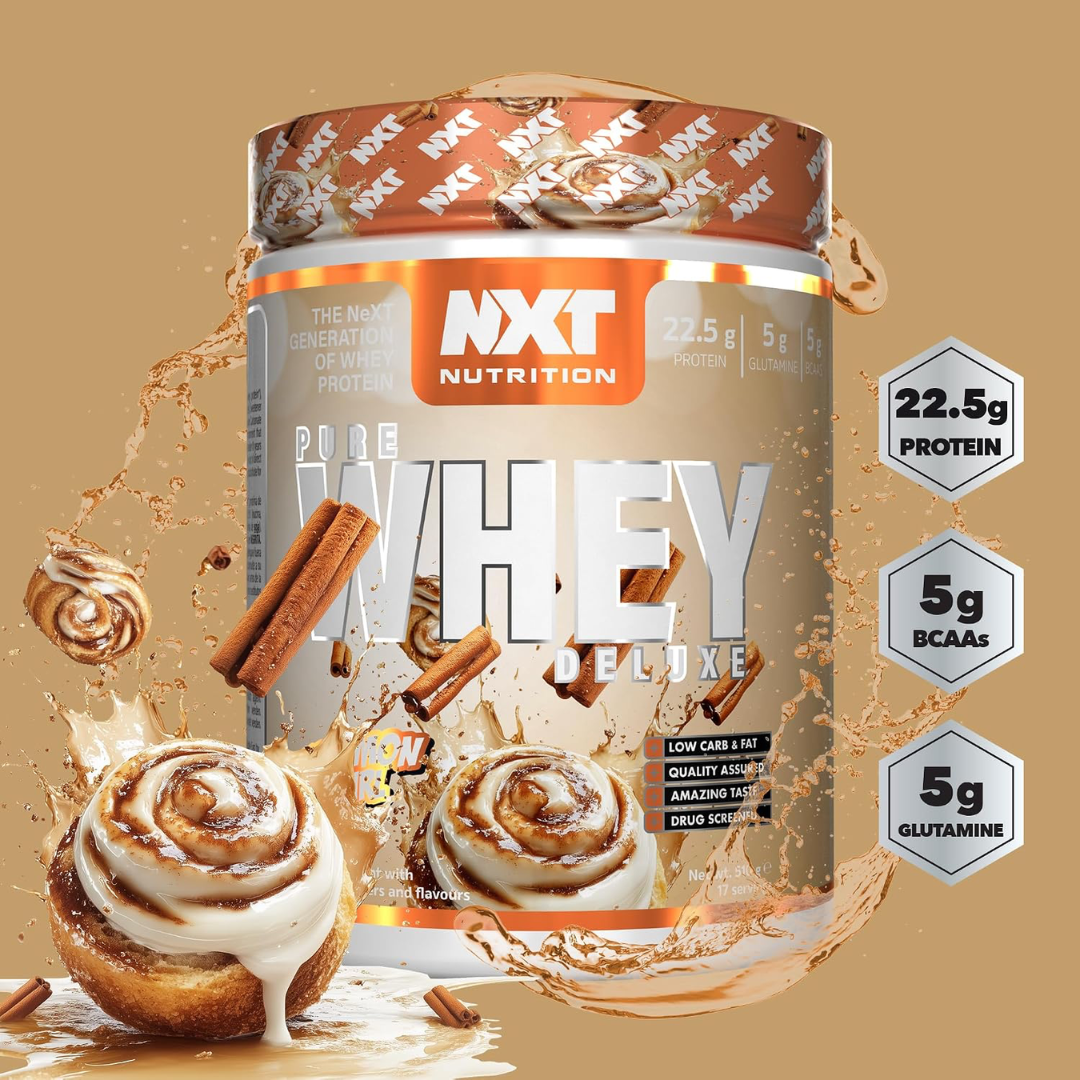 NXT Nutrition Pure Whey Deluxe 510g Cinnamon Swirl