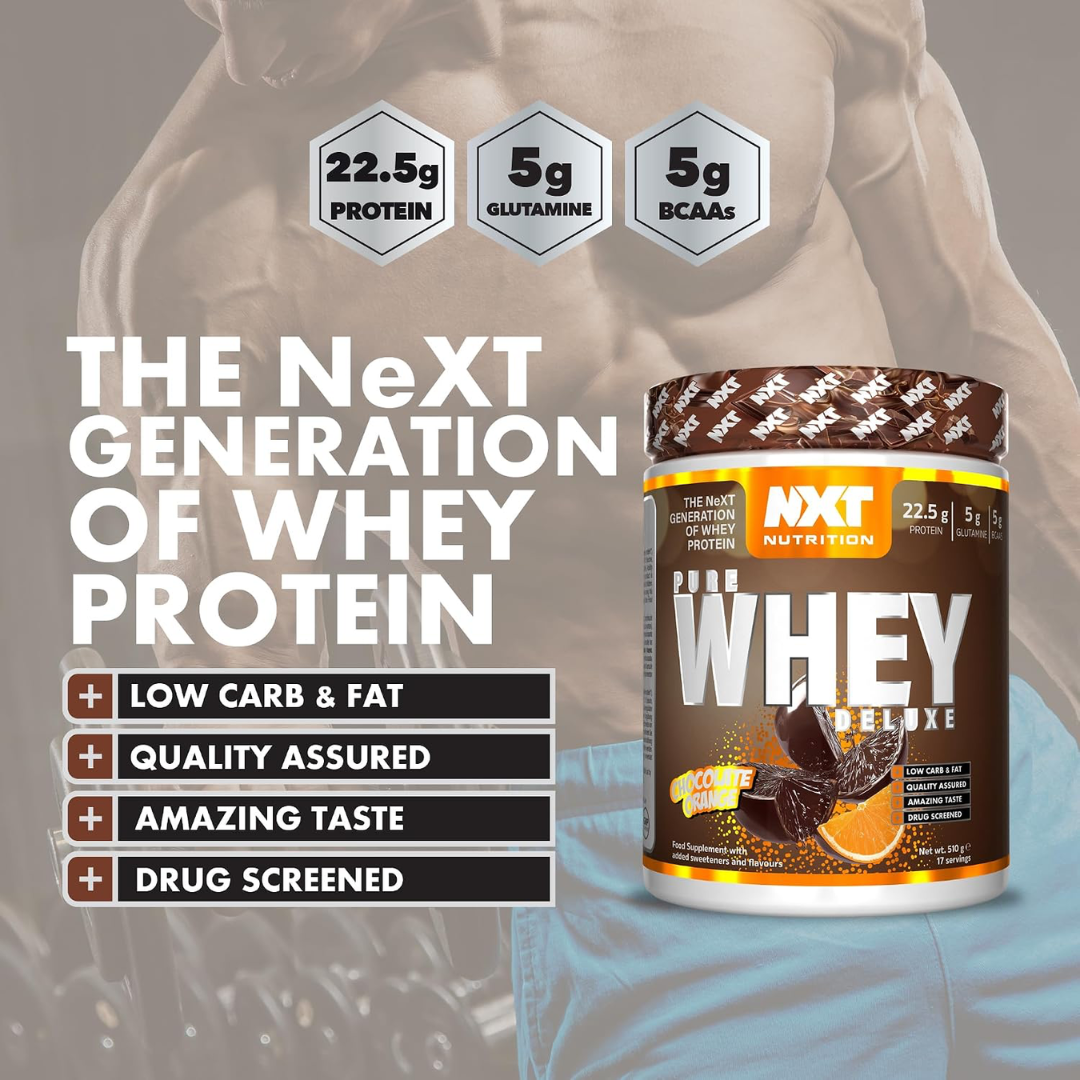 NXT Nutrition Pure Whey Deluxe 510g Chocolate Orange
