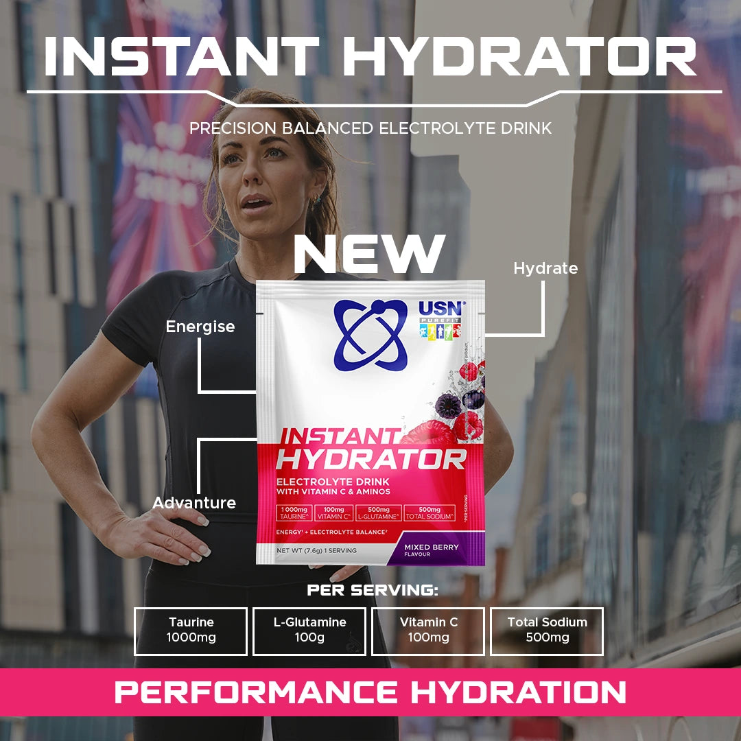 USN Instant Hydrator 20x7.6g Peach Lemonade