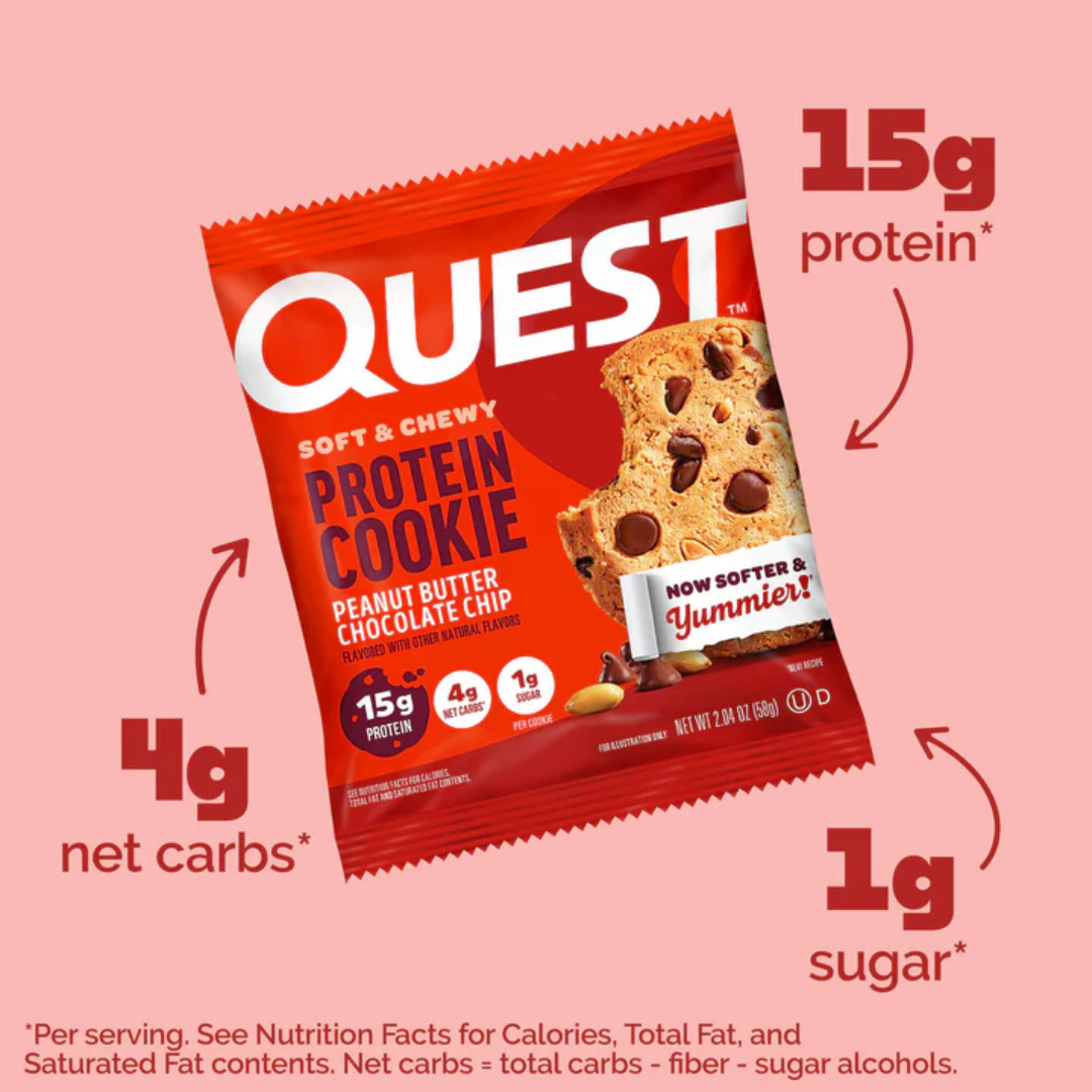 Quest Nutrition Cookie 12x59g Peanut Butter Chocolate Chip