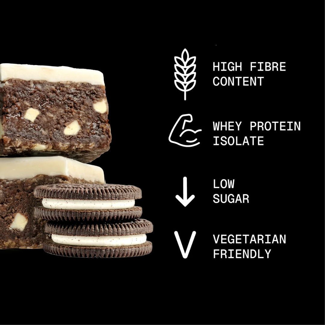 Sugar'd Out Protein + Fibre Oat Bar 15x62g Cookies & Cream