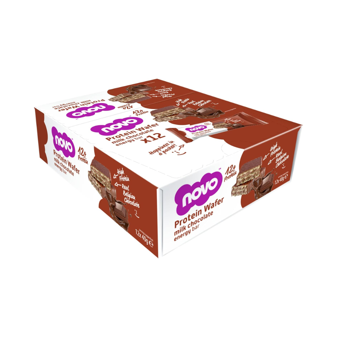 Novo Nutrition Novo Protein Wafer Bar 12x40g Milk Chocolate