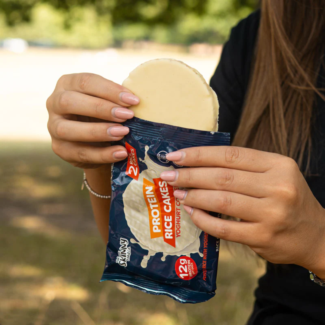 The Skinny Food Co Skinny Rice Cake With High Protein Yoghurt 12x55g White Chocolate