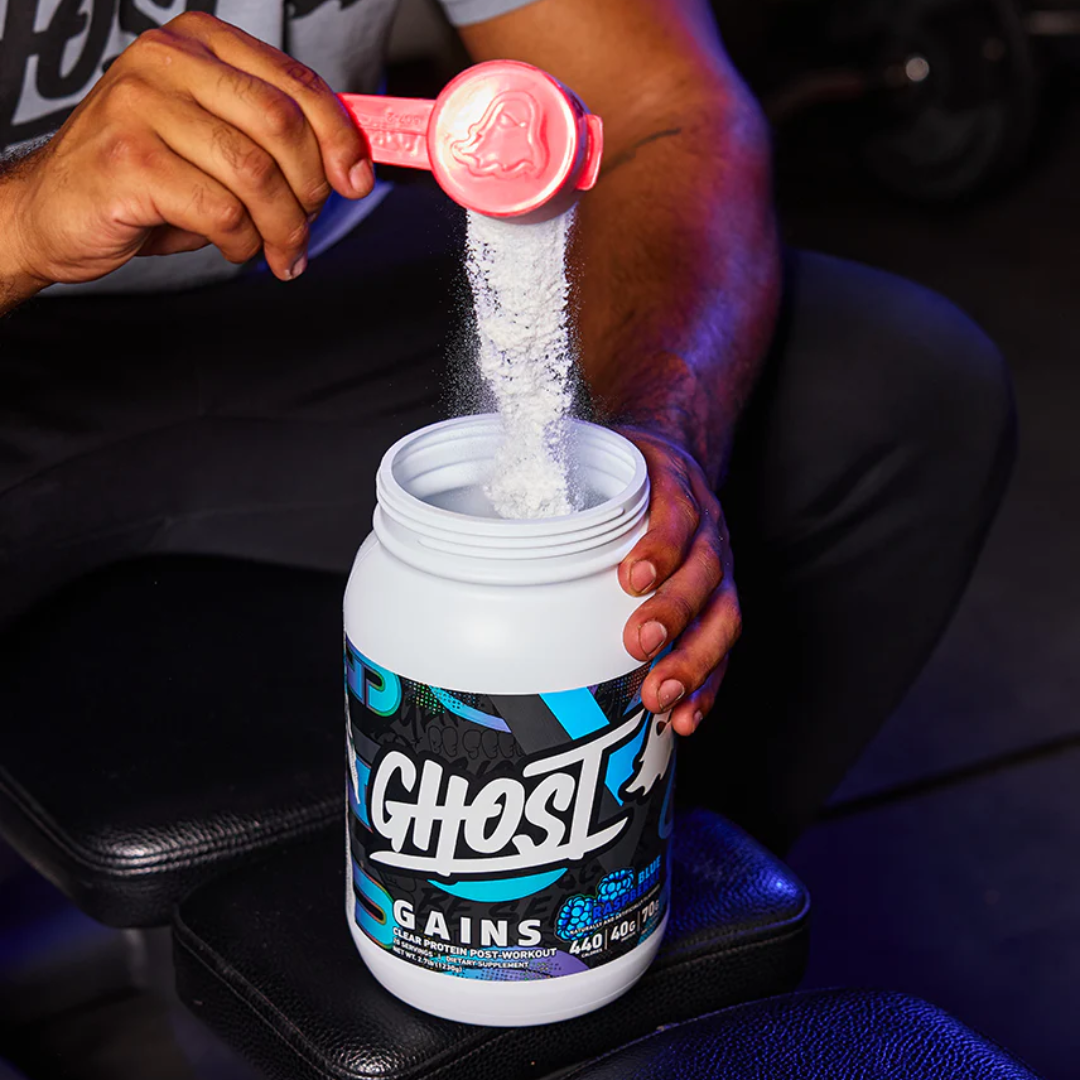 Ghost Clear Gains Protein 1230g Blue Raspberry