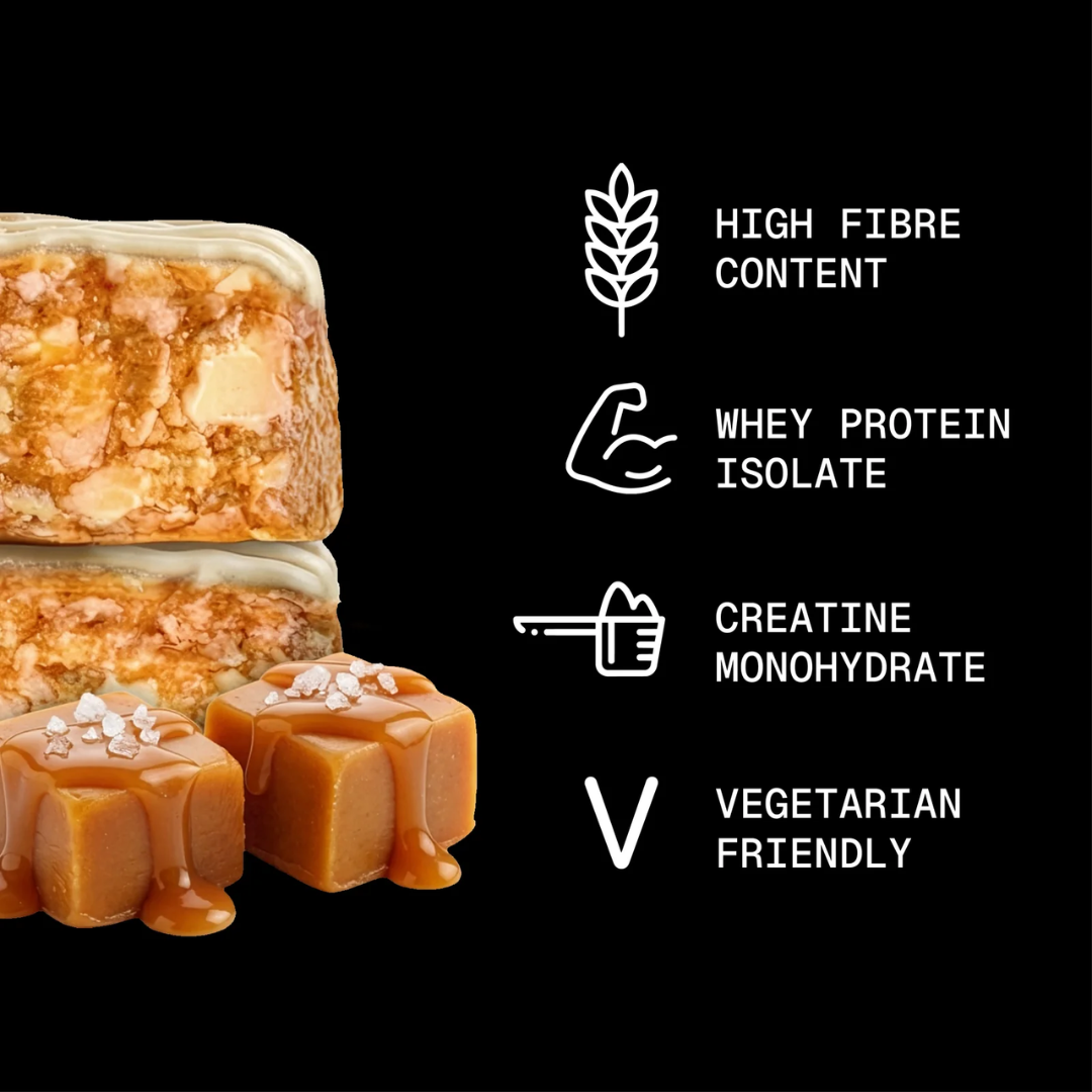 Sugar'd Out Protein + Creatine Oat Bar 12x68g Salted Caramel Blondie