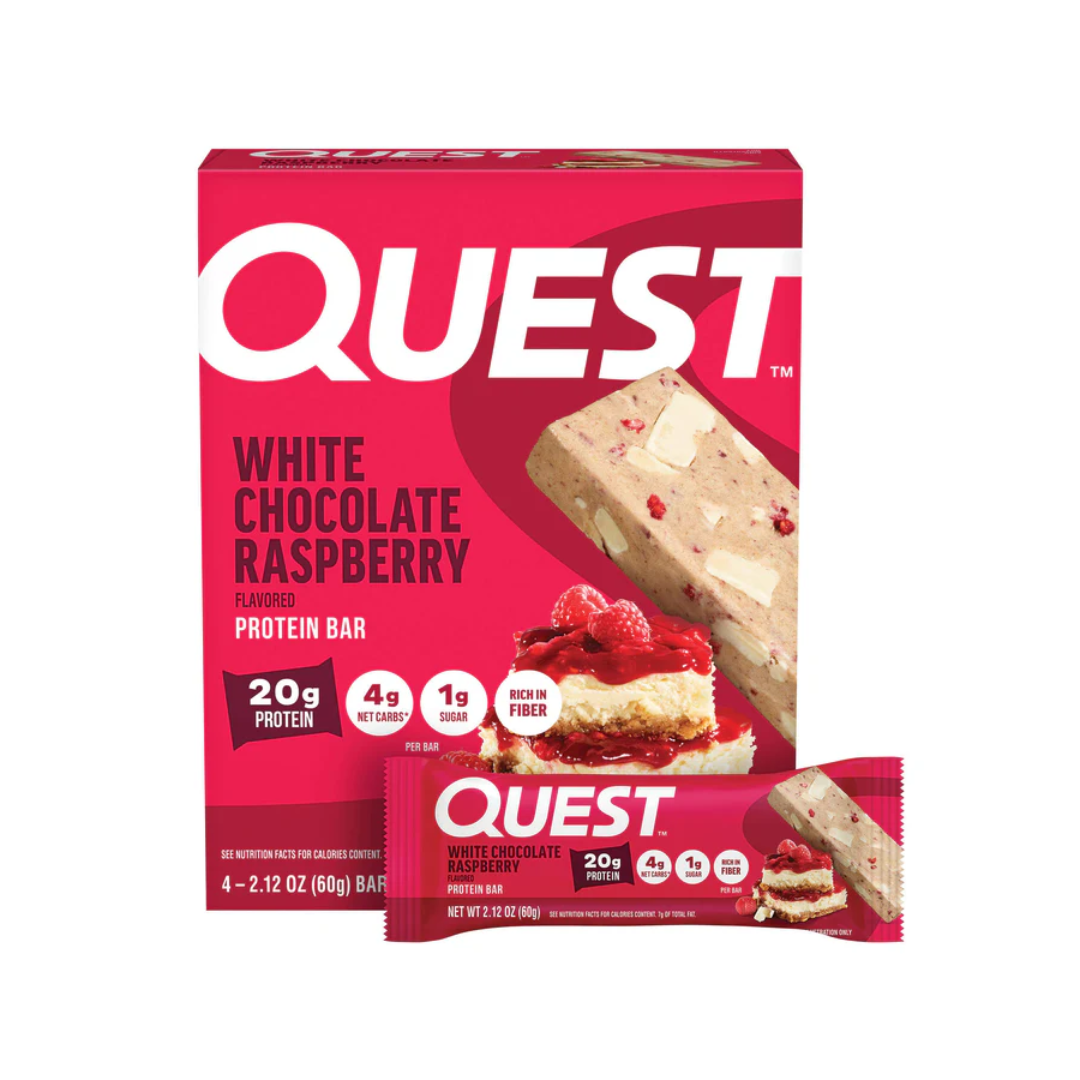 Quest Nutrition Bar 12x60g White Chocolate Raspberry