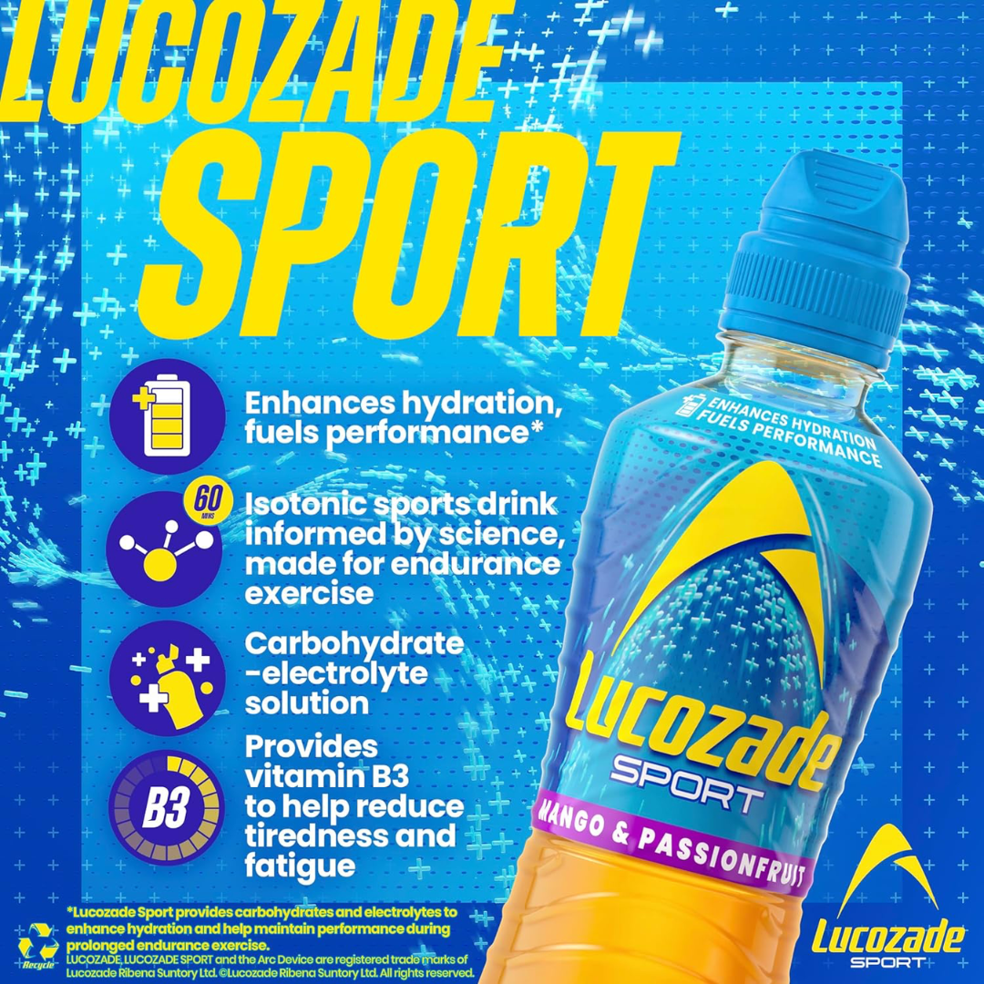 Lucozade Sport 12x500ml Mango & Passionfruit