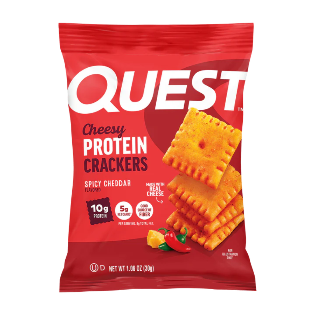 Quest Nutrition Cheese Crackers 4x30g Spicy Cheddar