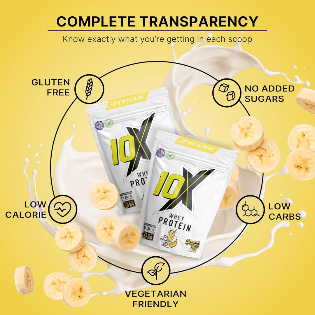 10X Athletic Whey Protein 700g Banana Split