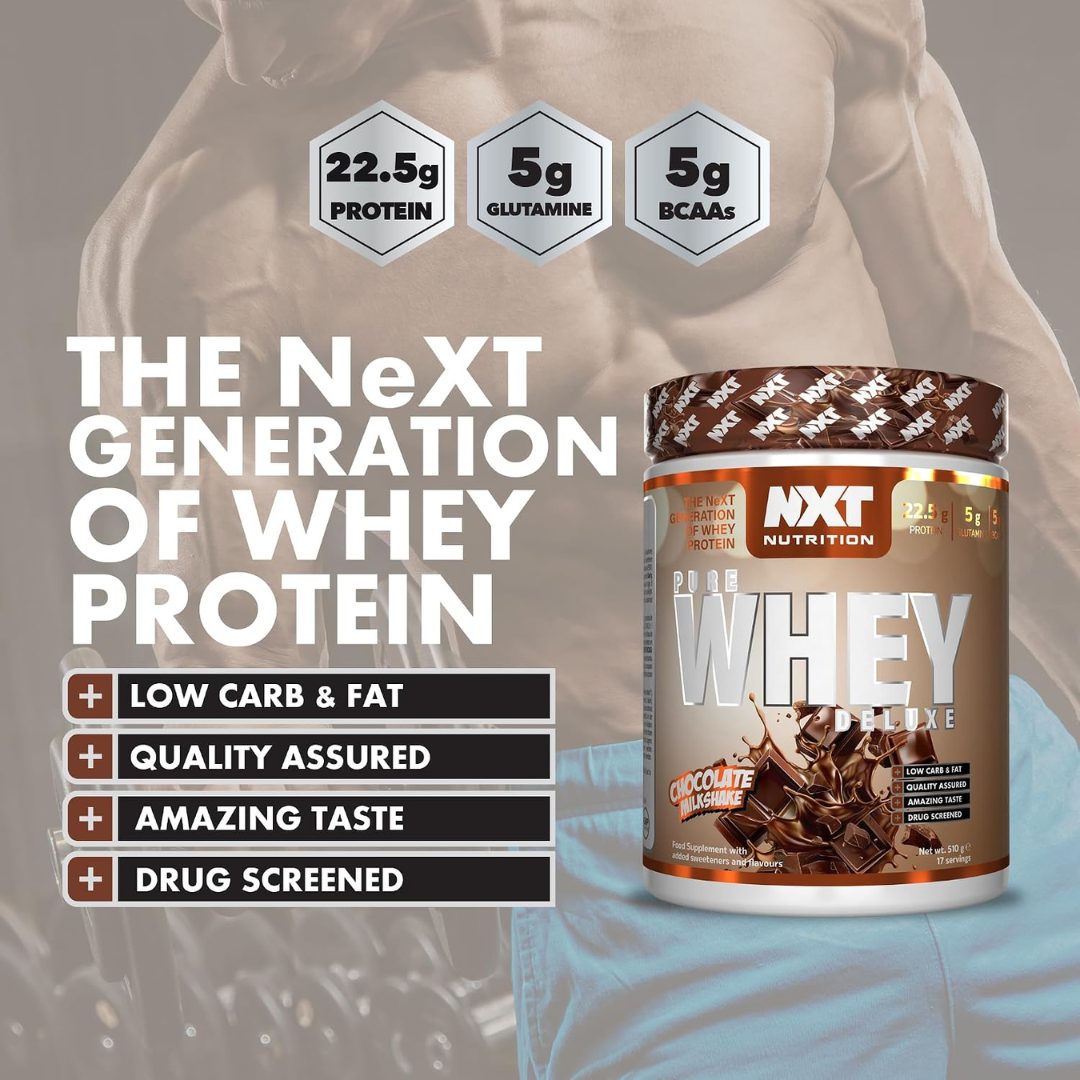 NXT Nutrition Pure Whey Deluxe 510g Chocolate Milkshake