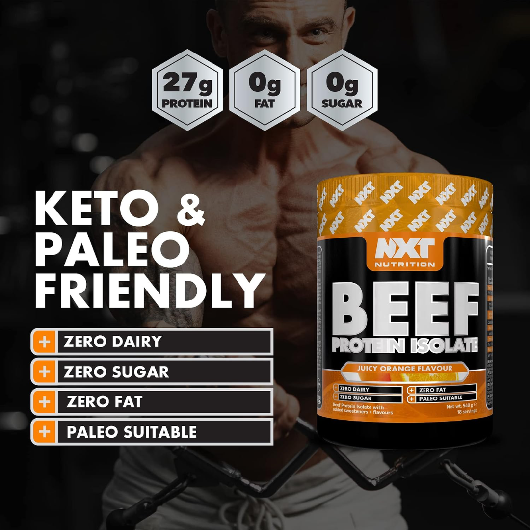 NXT Nutrition Beef Protein Isolate 540g Perfectly Peachy