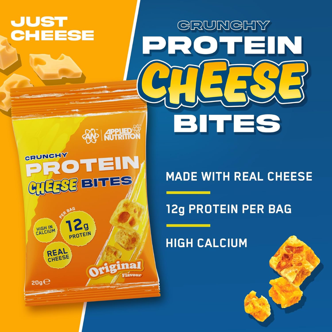 Applied Nutrition Protein Cheese Bites 10x20g Original Cheddar